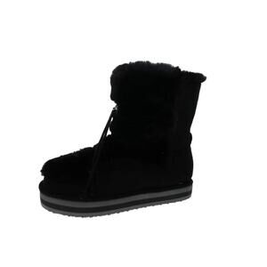 Sun + Stone Women’s Remii Fuzzy Cold Weather Booties Black Size 6